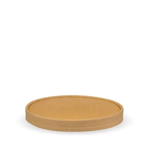 Biopak 500-1000ml Paper Kraft Biobowl Lid 50 units per slve