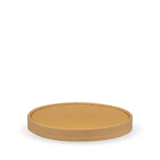 Biopak 500-1000ml Paper Kraft Biobowl Lid 50 units per slve
