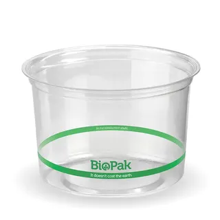 Biopak 500ml Clear BioBowl 50 units per slve