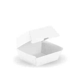 Biopak Burger Bioboard White Box 50 units per slve