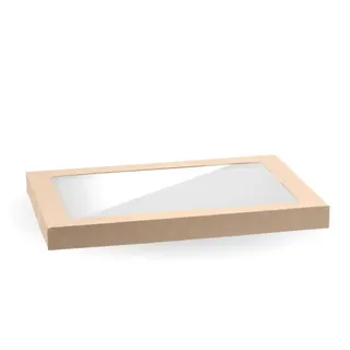 Biopak Medium Bioboard Catering Tray PLA Window Lid ea