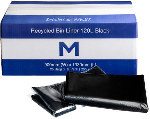 Matthews Recycled Bin Liner 120L 25 units per pack