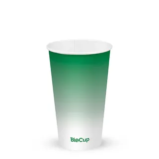 Biopak 600ml / 20oz (90mm) Green Cold Paper BioCup