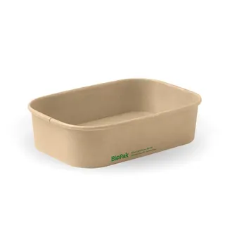 Biopak 500ml Kraft BioBoard Takeaway Base 50 units per slve