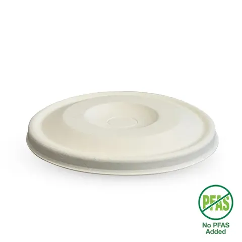 Biopak 90mm Plant Fibre Flat Cold Paper BioCup Lid