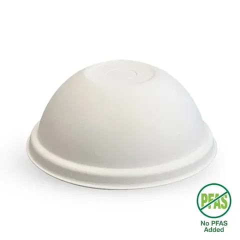 Biopak 90mm Plant Fibre Dome Cold Paper BioCup Lid