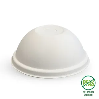 Biopak 90mm Plant Fibre Dome Cold Paper BioCup Lid