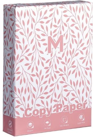 Matthews A4 Pastel Pink Copy Paper 80gsm 500 Sht