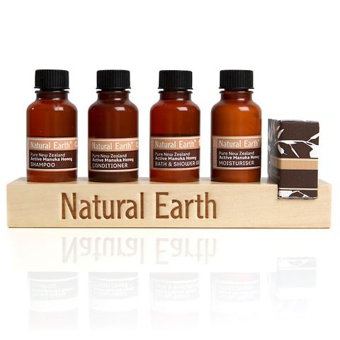 Healthpak Wooden Natural Earth Bottle Display Stand