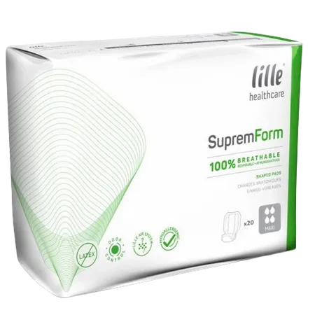 Lille Suprem Form Shaped Breathable Maximum Absorbency Continence Pads 20pk