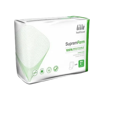 Lille Suprem Form Shaped Breathable Super Plus Absorbency Continence Pads 20pk