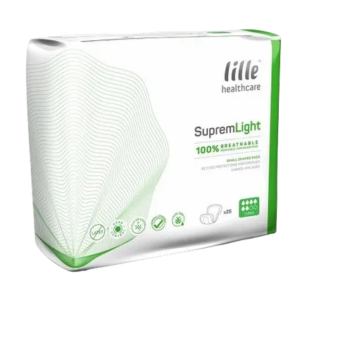 Lille Suprem Light Super Absorbency Small Shaped Breathable Continence Pads 30pk
