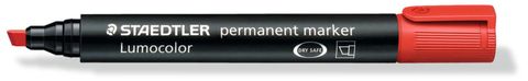 Staedtler Red Permanent Marker Pen Chisel Tip