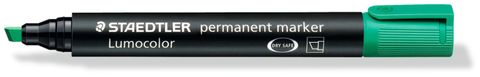 Staedtler Green Permanent Marker Pen Chisel Tip