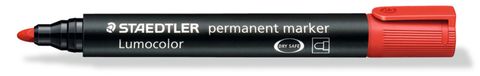 Staedtler Red Permanent Marker Pen Bullet Tip