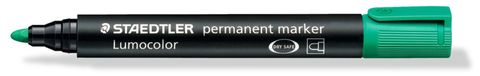 Staedtler Green Permanent Marker Pen Bullet Tip