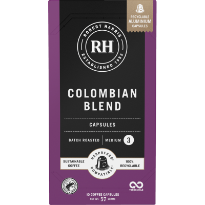 Robert Harris Columbian Blend Coffee Capsules 10pk
