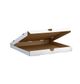 Matthews 7" 178x178x40mm Pizza Box White Cardboard 50pk