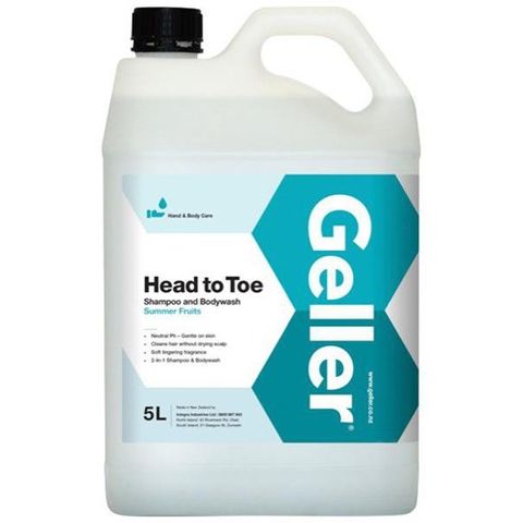 Geller 5L Summer Fruits Head-To-Toe Moisturising Body Wash 5L