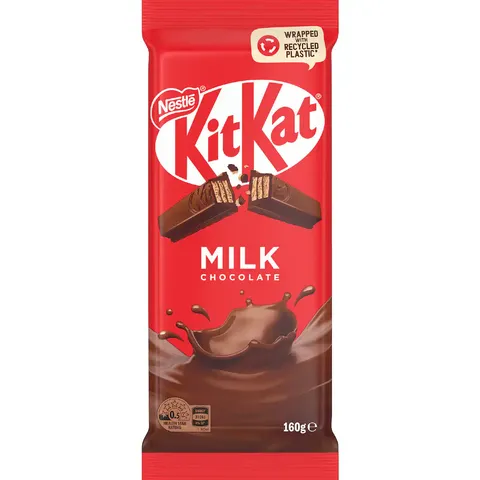 Nestle's Kit Kat Milk Chocolate Block 160g