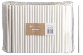 Matthews Straw Jumbo White Paper 9mm 250 units per pk