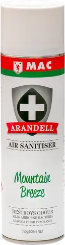 Arandell Air Sanitiser 500ml Mountain Breeze ea