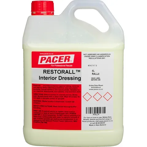 Pacer Restorall Interior Dressing 20 Ltr