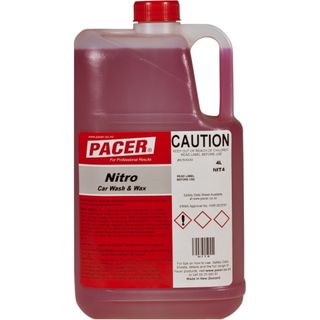 Pacer Nitro Wash and Wax 4 Ltr