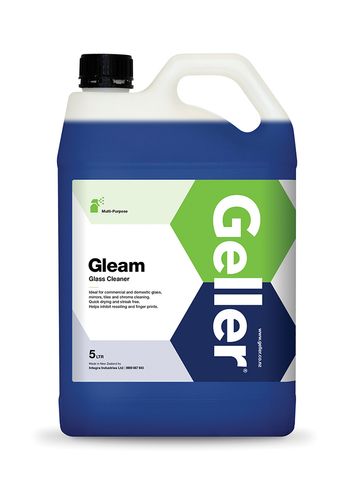 Geller Gleam Non Streaking Glass Cleaner 5L Ready To Use