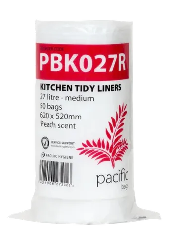 Kitchen Tidy / Bin Liners on Roll - Med 27L 50per Roll