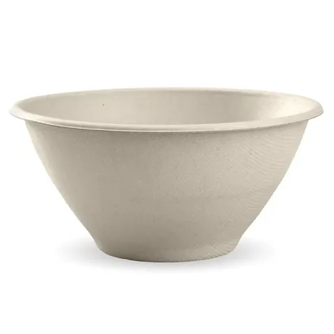 Biopak 1,420ml / 48oz Natural Plant Fibre BioBowl 50 units per slve
