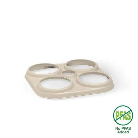 Biopak 4-Pack Plant Fibre Beer Ring Holder 125 units per slve