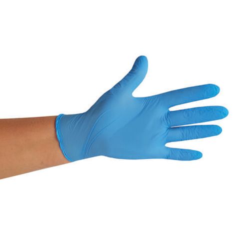 Pomona Selfgard Medium Blue Nitrile Disposable Gloves 100 per pk