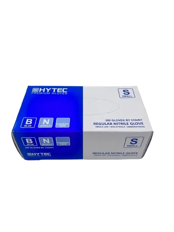 Hytec Blue Regular Small Nitrile Disposable Gloves 200 p