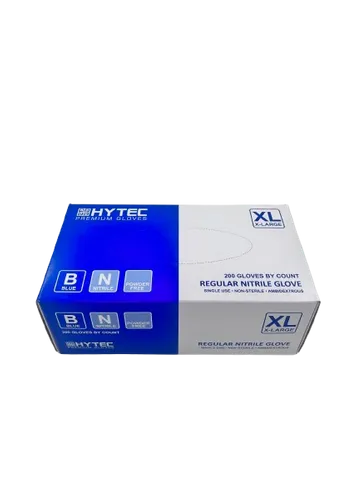 Hytec Blue Regular Xtra - Large Nitrile Disposable Gloves 200 p