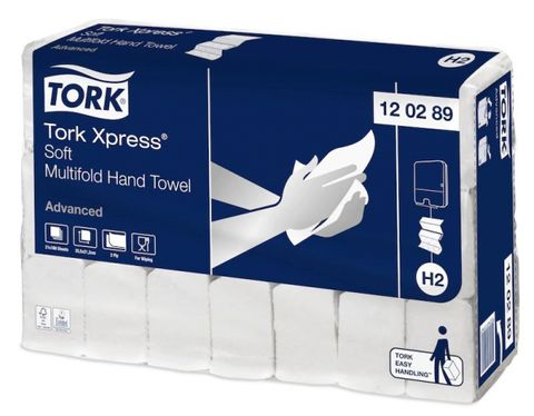 Tork H2 Advanced Slimline Hand Towels ply
