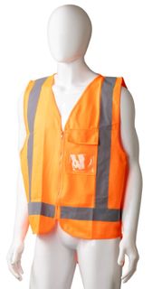 Matthews Orange Hi Visibility Safety Vest Size XLarge
