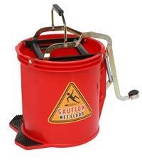 Matthews Red Wide Mouth Mop Wringer Bucket 16L