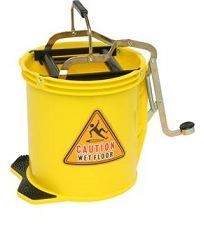 Matthews Yellow Wide Mouth Mop Wringer Bucket 16L