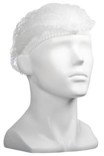 Matthews White 53cm Crimp Mob Cap Hair Net 100 per slve