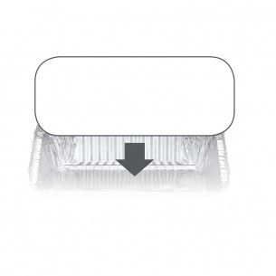7421LB Confoil Ovenable Container Board Lid 500 per ctn