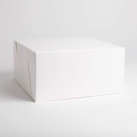 Cake Box White 255 x 255 x100 200 per pk