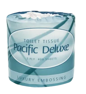 Pacific Hygiene Deluxe Toilet Paper Wrapped 2ply / 400 sht / 48 units per ctn