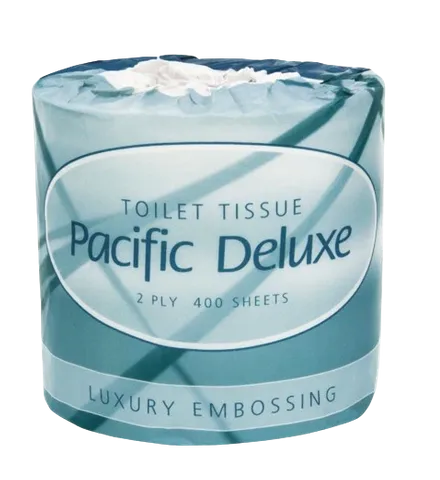 Pacific Hygiene Deluxe Toilet Paper Wrapped 2ply / 400 sht / 48 units per ctn