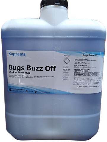 Supreme Bugs Buzz Off Window Wiper Fluid Concentrate 20L