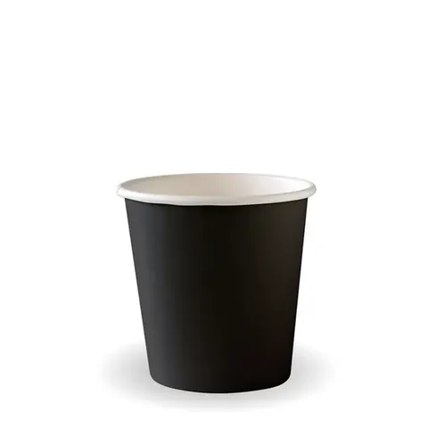 120ml / 4oz (63mm) Black Single Wall BioCup