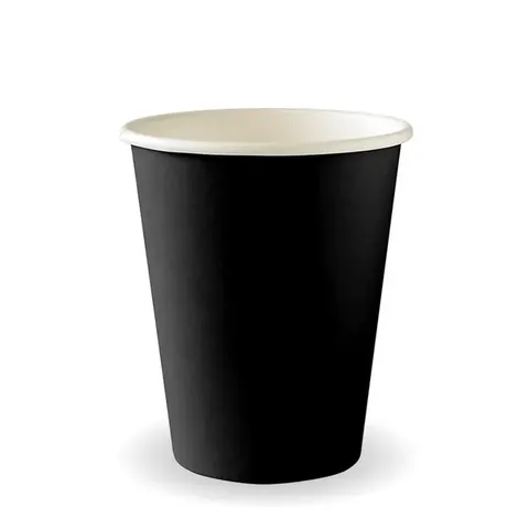 280ml / 8oz (80mm) Black Single Wall BioCup