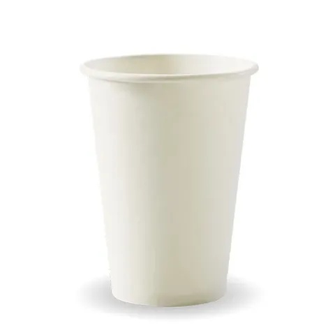 320ml / 10oz (80mm) White Single Wall BioCup