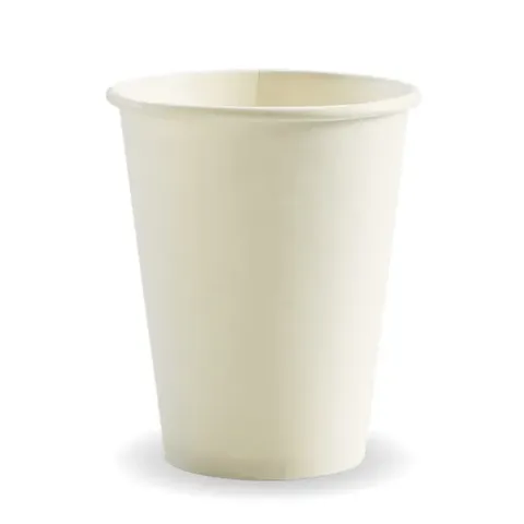 390ml / 12oz (90mm) White Single Wall BioCup