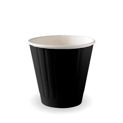 295ml / 8oz (90mm) Black Double Wall BioCup